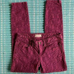 Free People Vintage Jacquard Skinny Jean